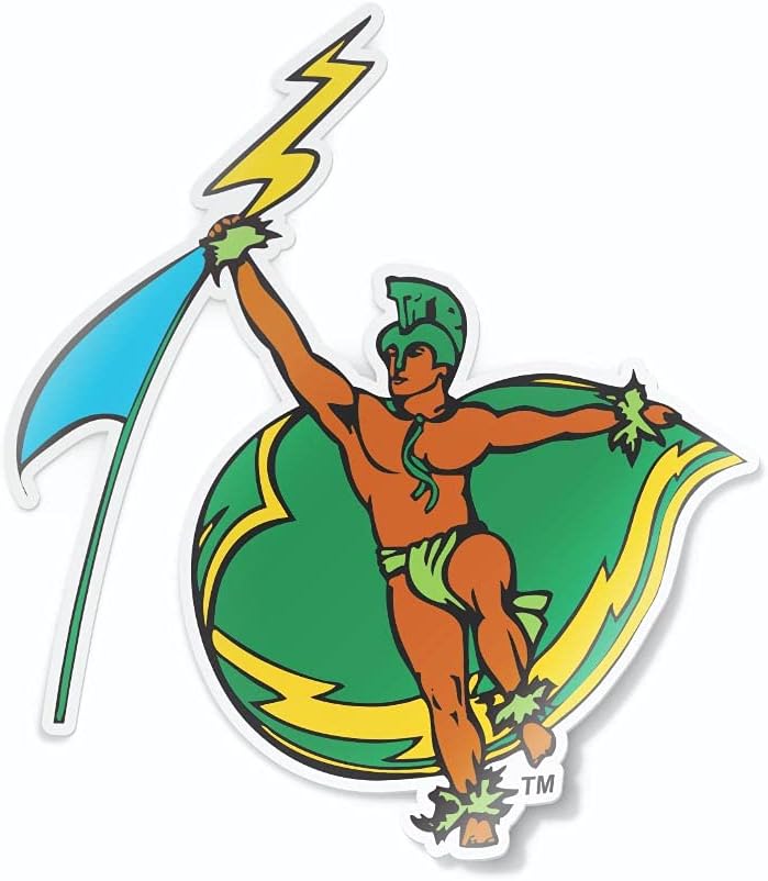 Nudge Printing University of Hawaii Rainbow Warriors Vintage Warrior Logo Weatherproof Vinyl Sticker Car Decal from - Image 1